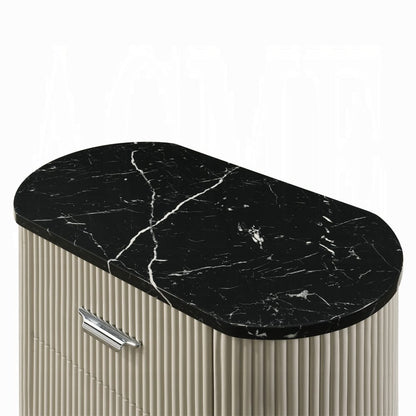 ACME Furniture - Travonte - Nightstand - Gray Linen & Beige - BD04883 view 6