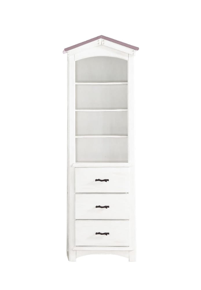 ACME Furniture - Tree House Bookcase Cabinet - Pink & White - BD01416 view 2