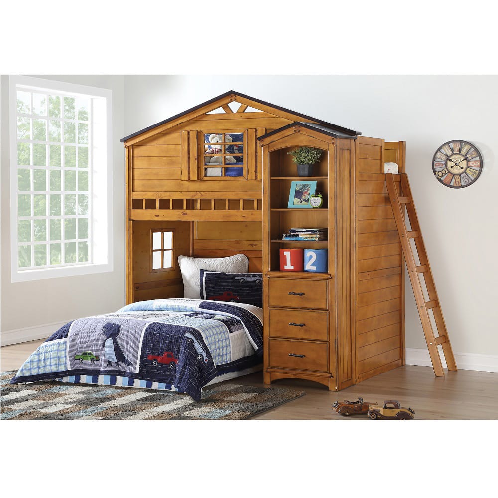 ACME Furniture - Tree House - Bookcase - Rustic Oak - 10163 view 6