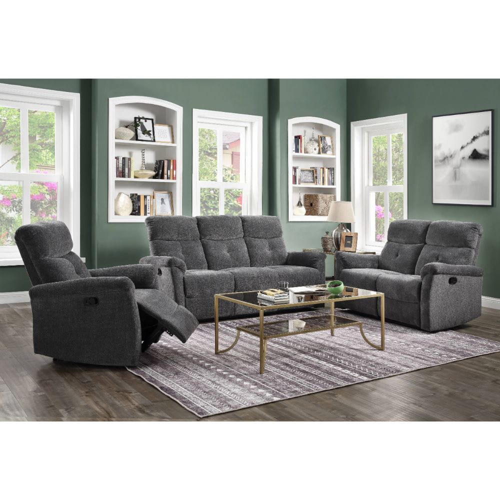 ACME Furniture - Treyton - Motion Sofa - Gray Chenille - 51815 view 7