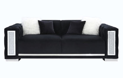 ACME Furniture - Trislar - Sofa w/4 Pillows - Black Velvet - 52525 view 2
