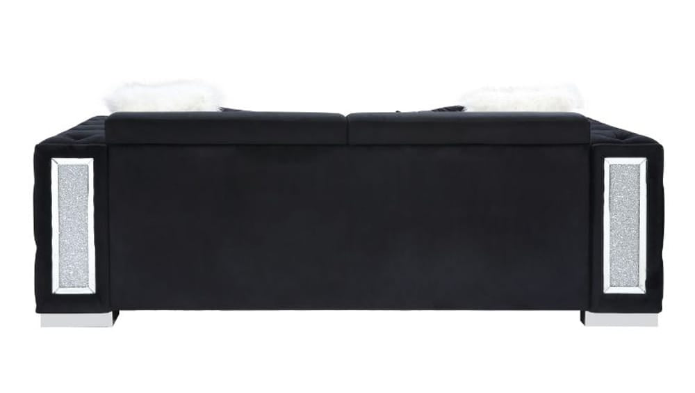 ACME Furniture - Trislar - Sofa w/4 Pillows - Black Velvet - 52525 view 3