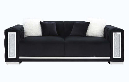 ACME Furniture - Trislar - Sofa w/4 Pillows - Black Velvet - LV01397 view 2