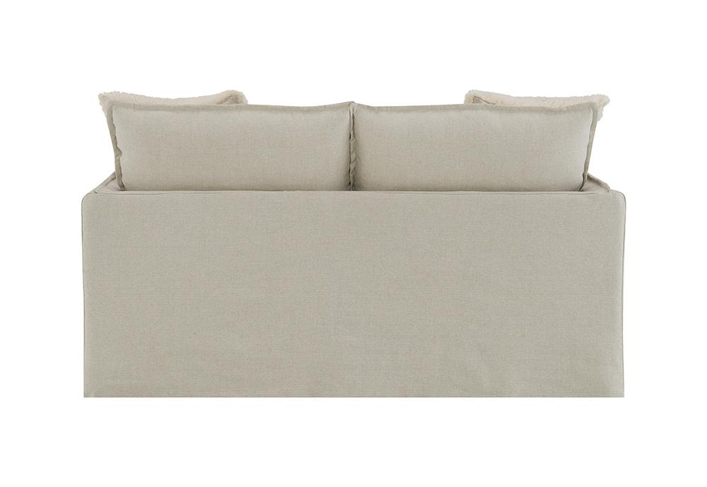 ACME Furniture - Upendo Loveseat w/2 Pillows - Beige Linen - LV03081 view 4