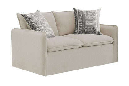 ACME Furniture - Upendo Loveseat w/2 Pillows - Beige Linen - LV03081 view 5