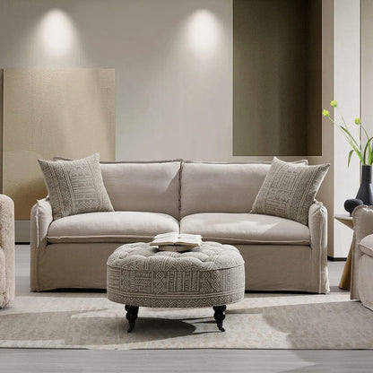 ACME Furniture - Upendo Sofa w/2 Pillows - Beige Linen - LV03080 view 7