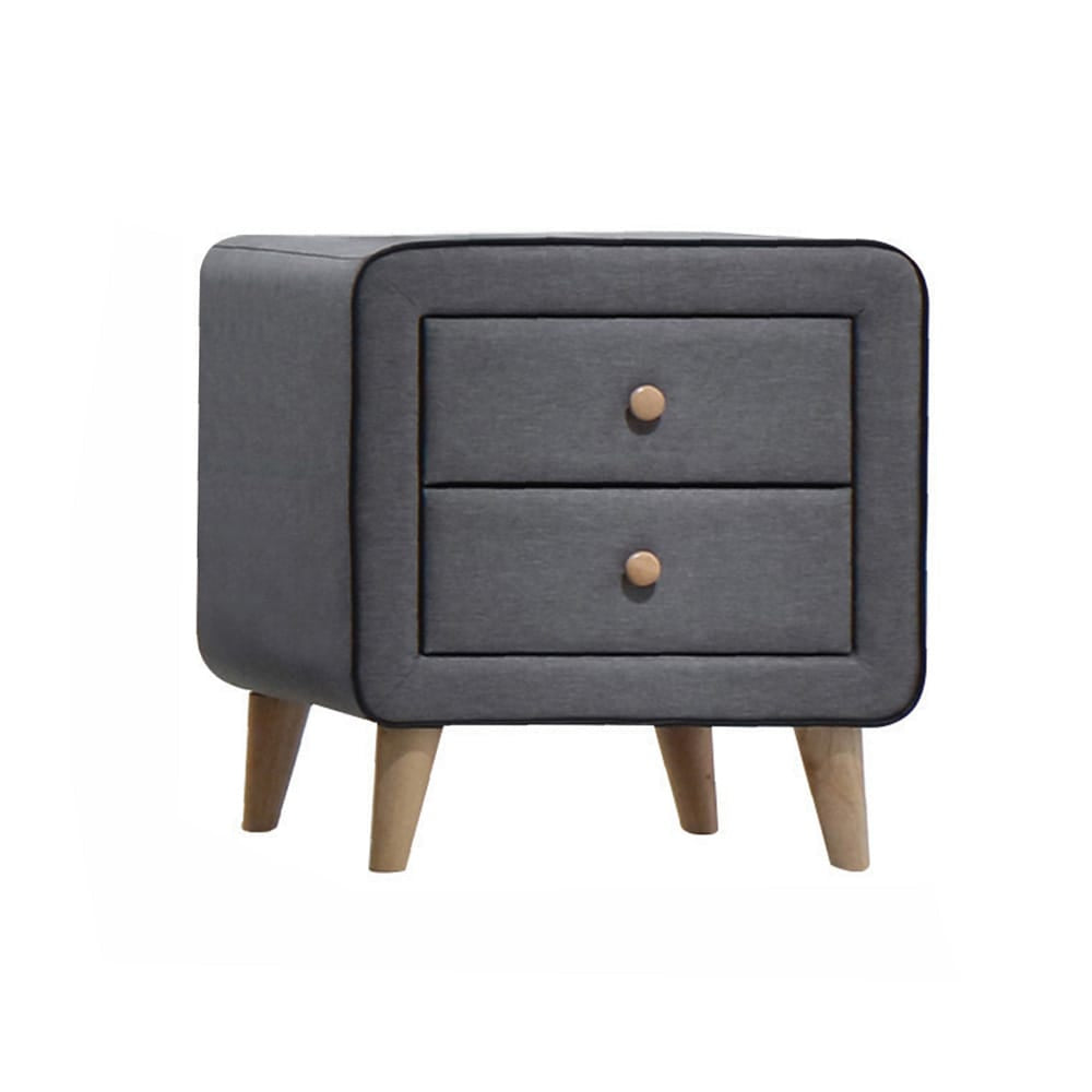 ACME Furniture - Valda - Nightstand - Light Gray Fabric - 24523 view 1