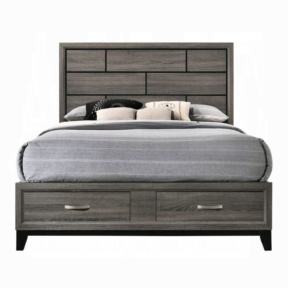 ACME Furniture - Valdemar Eastern King Bed w/Storage - 27057EK view 2