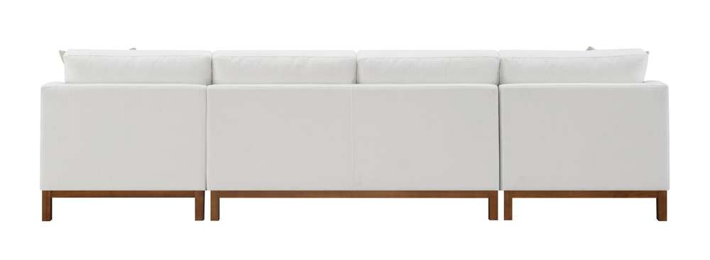 ACME Furniture - Valiant Sectional Sofa w/4 Pillows - Ivory Chenille - LV01881 veiw 5