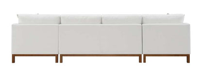 ACME Furniture - Valiant Sectional Sofa w/4 Pillows - Ivory Chenille - LV01881 veiw 5