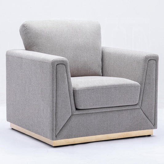 ACME Furniture - Valin Chair - Gray Linen - LV01746 veiw 1