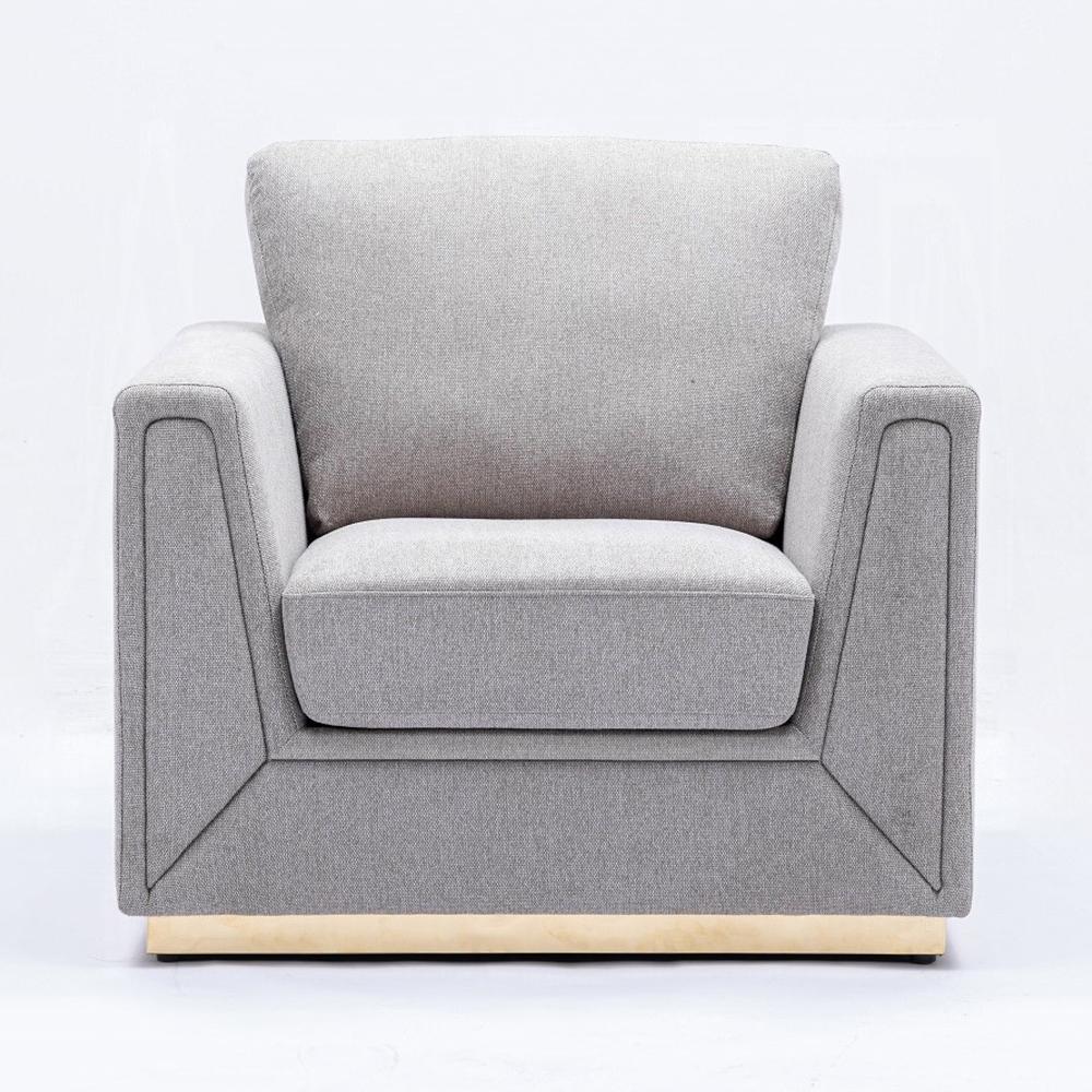 ACME Furniture - Valin Chair - Gray Linen - LV01746 veiw 2