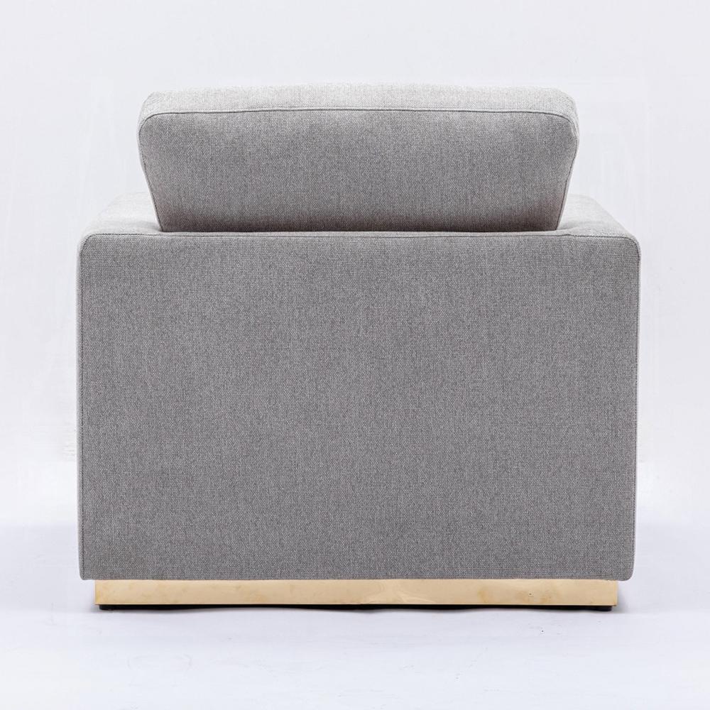 ACME Furniture - Valin Chair - Gray Linen - LV01746 veiw 4