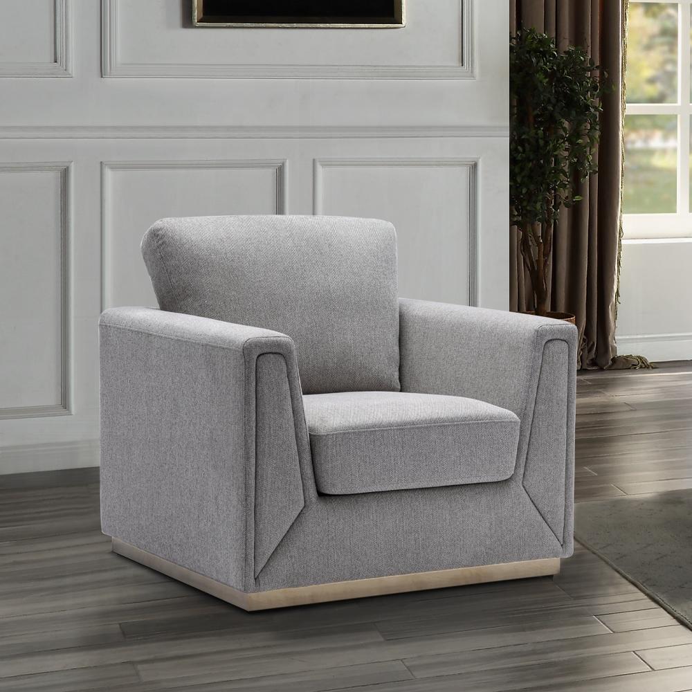 ACME Furniture - Valin Chair - Gray Linen - LV01746 veiw 5
