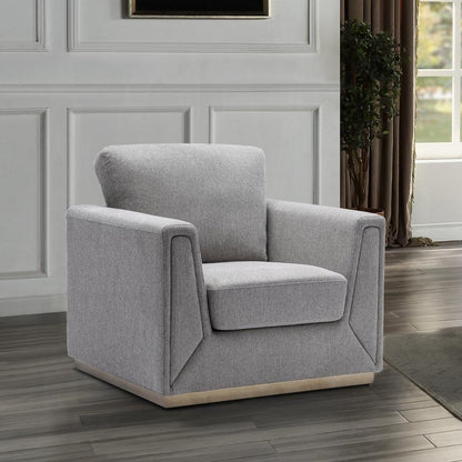 ACME Furniture - Valin Chair - Gray Linen - LV01746 veiw 5