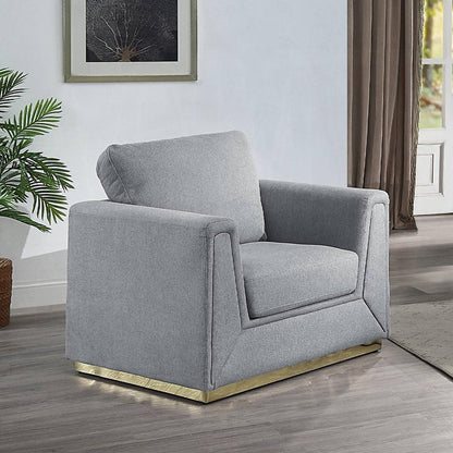 ACME Furniture - Valin Chair - Gray Linen - LV01746 veiw 6