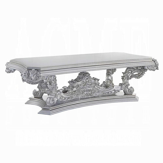 ACME Furniture - Valkyrie Dining Table - Antique Platinum Finish - DN00689 veiw 1