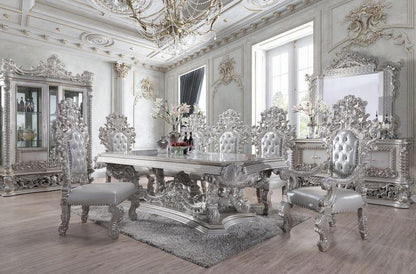 ACME Furniture - Valkyrie Dining Table - Antique Platinum Finish - DN00689 veiw 4