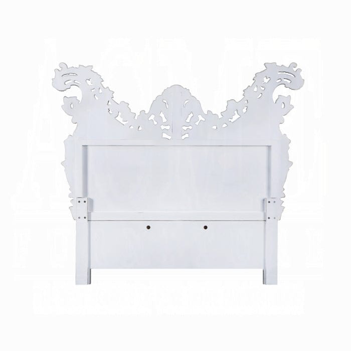 ACME Furniture - Valkyrie Eastern King Bed - Synthetic Leather - Antique Platinum - BD00683EK view 2