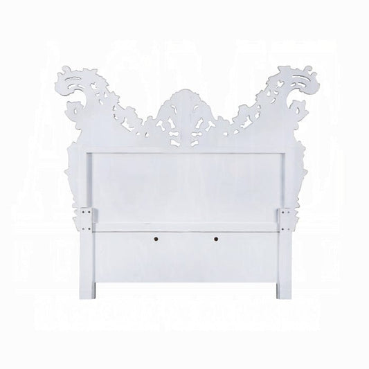 ACME Furniture - Valkyrie Eastern King Bed - Synthetic Leather - Antique Platinum - BD00683EK view 2