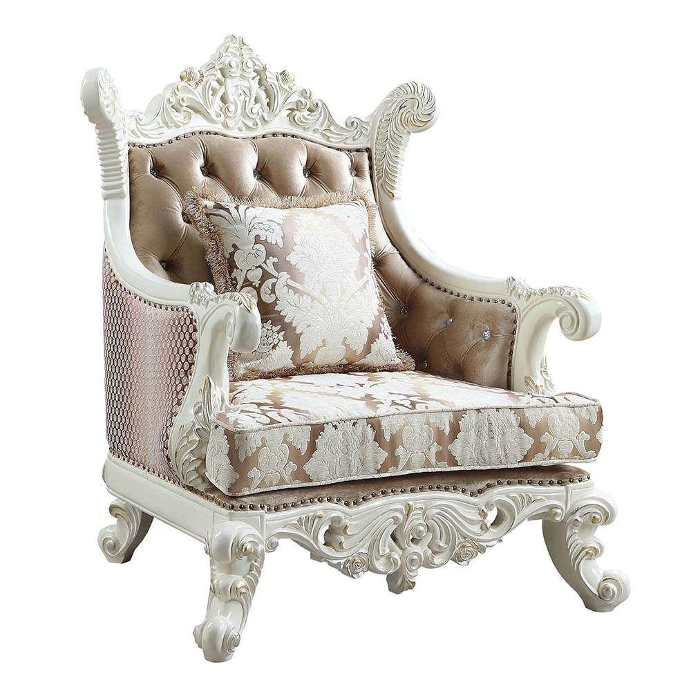ACME Furniture - Vanaheim Chair w/Pillow - Antique White - LV00805 view 1