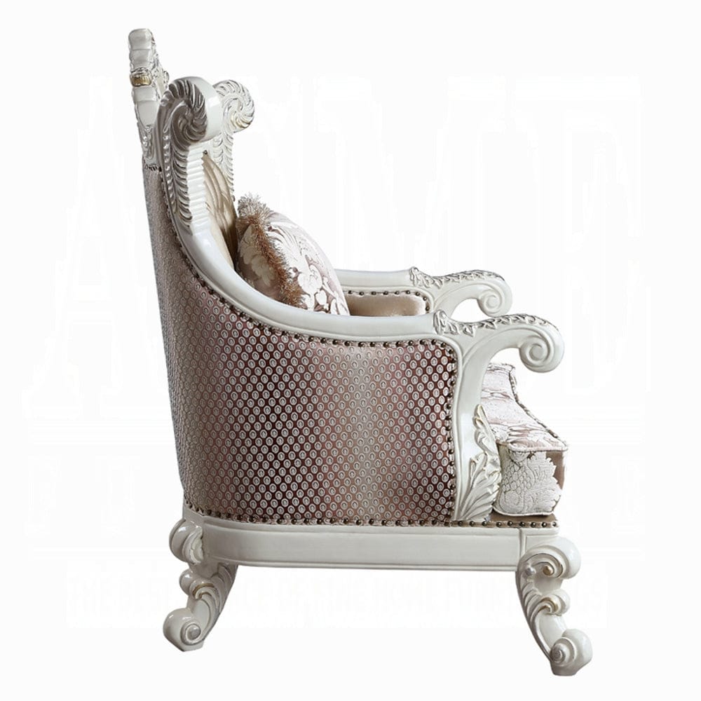 ACME Furniture - Vanaheim Chair w/Pillow - Antique White - LV00805 view 4