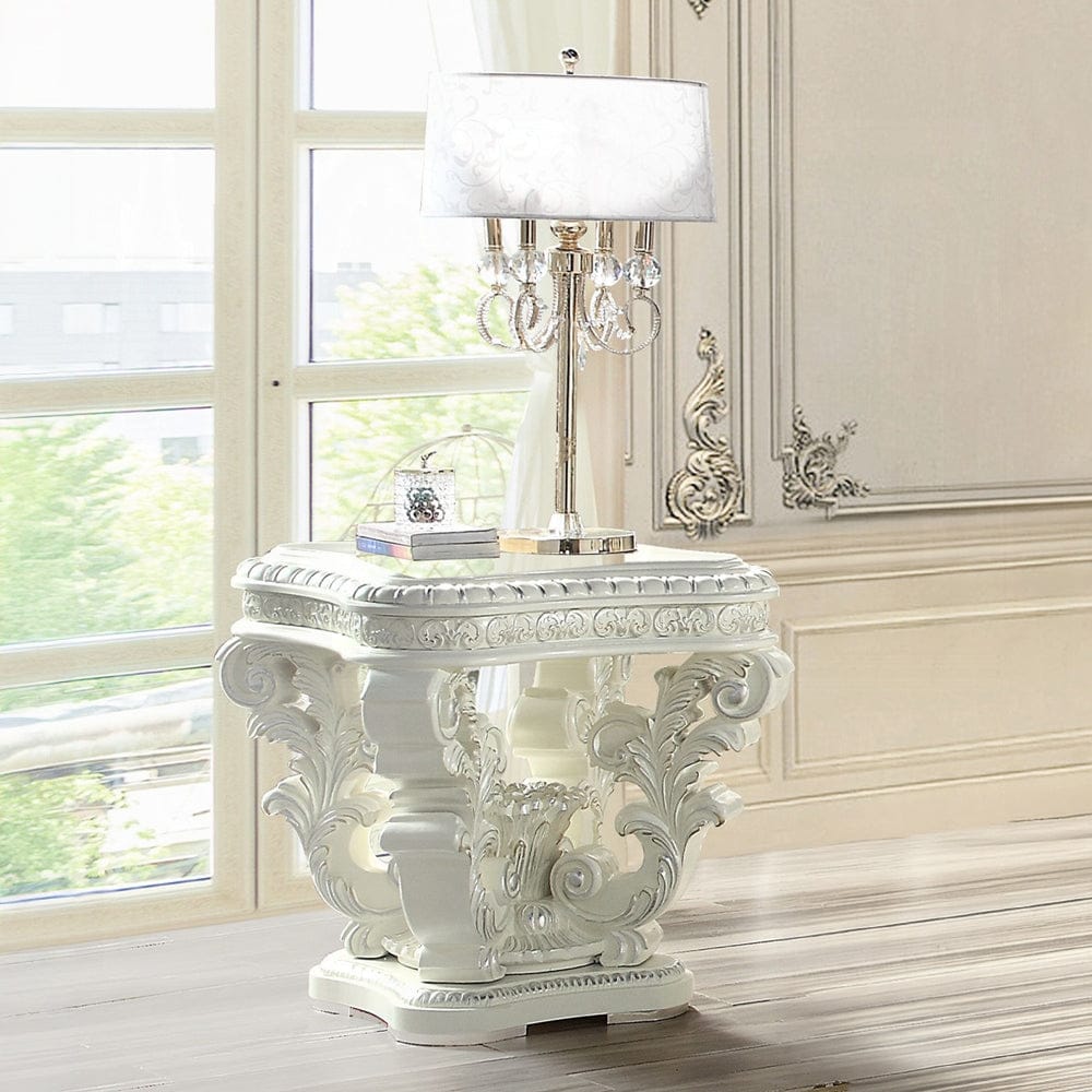 ACME Furniture - Vanaheim End Table - Antique White - LV00801 view 4