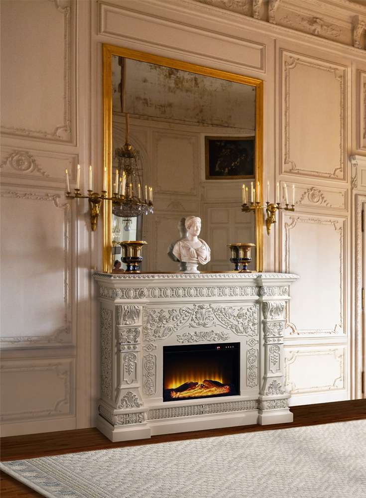 ACME Furniture - Vanaheim Fireplace - Antique White - AC01617 veiw 1