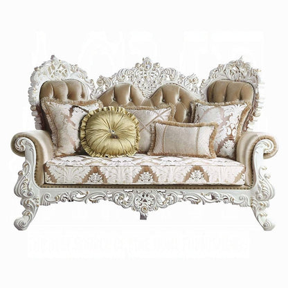 ACME Furniture - Vanaheim Loveseat w/5 Pillows - Antique White - LV00804 view 2