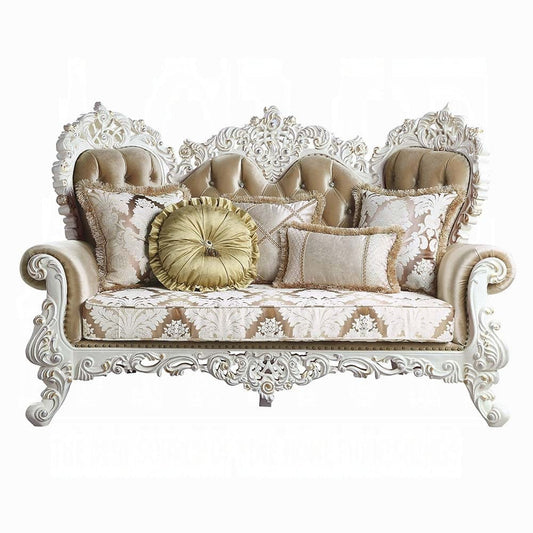 ACME Furniture - Vanaheim Loveseat w/5 Pillows - Antique White - LV00804 view 2