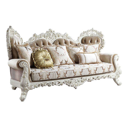 ACME Furniture - Vanaheim Sofa w/7 Pillows - Antique White - LV00803 view 1