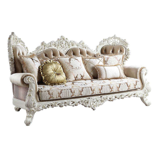 ACME Furniture - Vanaheim Sofa w/7 Pillows - Antique White - LV00803 view 1