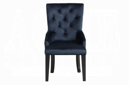 ACME Furniture - Varian II Side Chair - Dark Navy Velvet & Black - DN00592 view 2