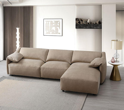 ACME Furniture - Veata Sectional Sofa - Light Brown Suede - LV03090 veiw 1