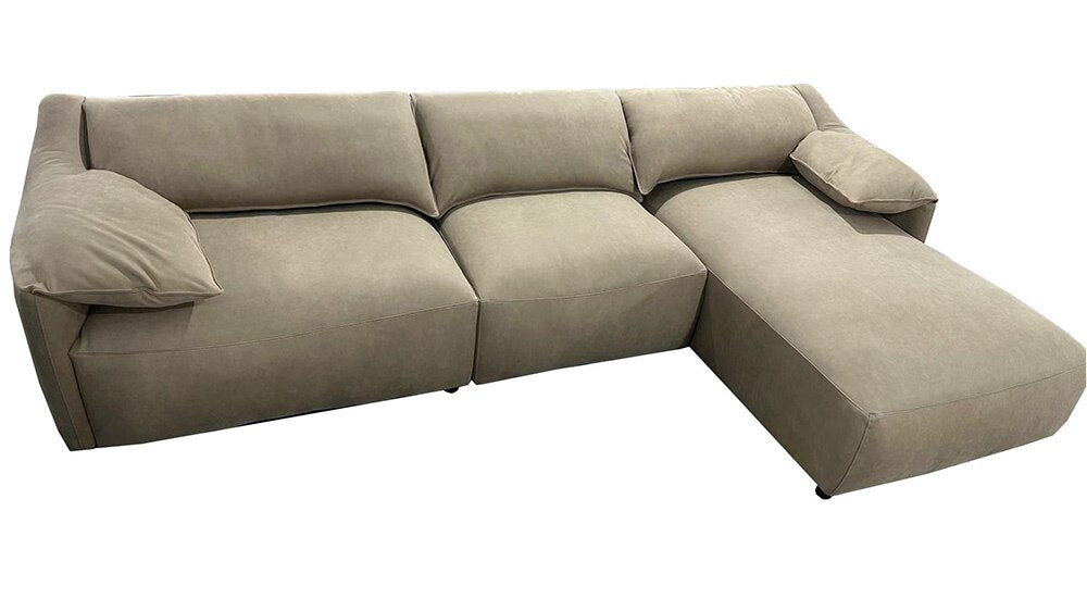 ACME Furniture - Veata Sectional Sofa - Light Brown Suede - LV03090 veiw 5