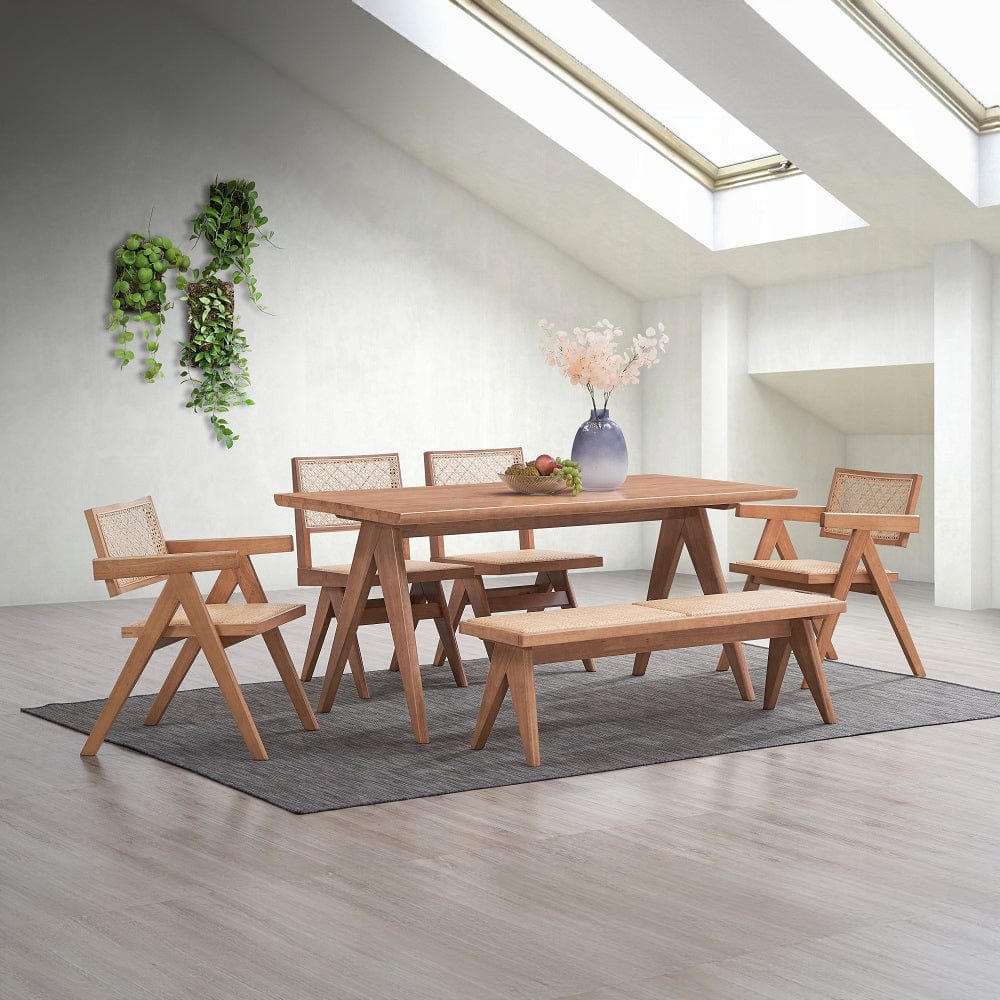 ACME Furniture - Velentina Side Chair (Set of 2) - Rattan & Natural - DN02372 view 7