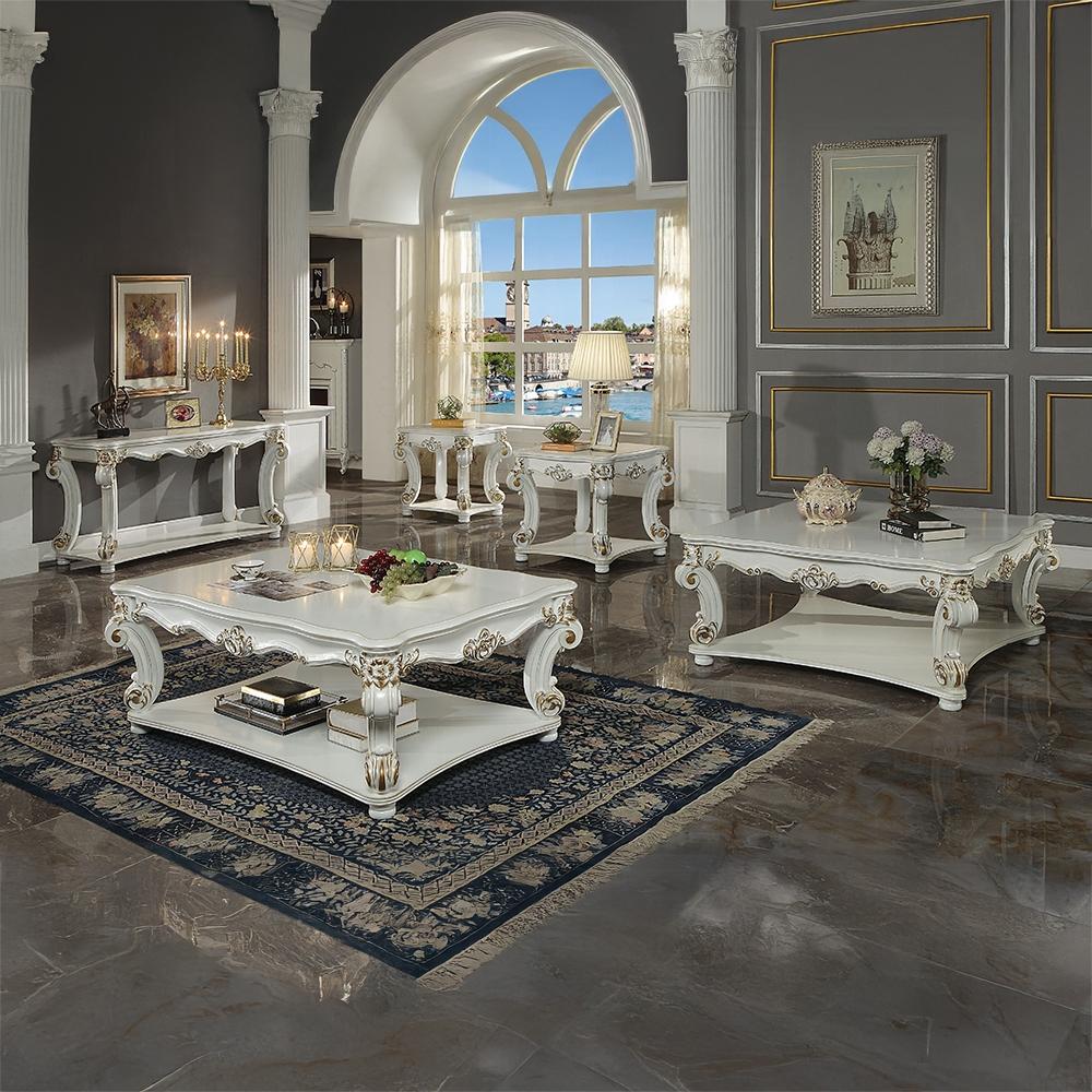 ACME Furniture - Vendome Coffee Table (Square) - Antique Pearl Finish - LV01526 veiw 7