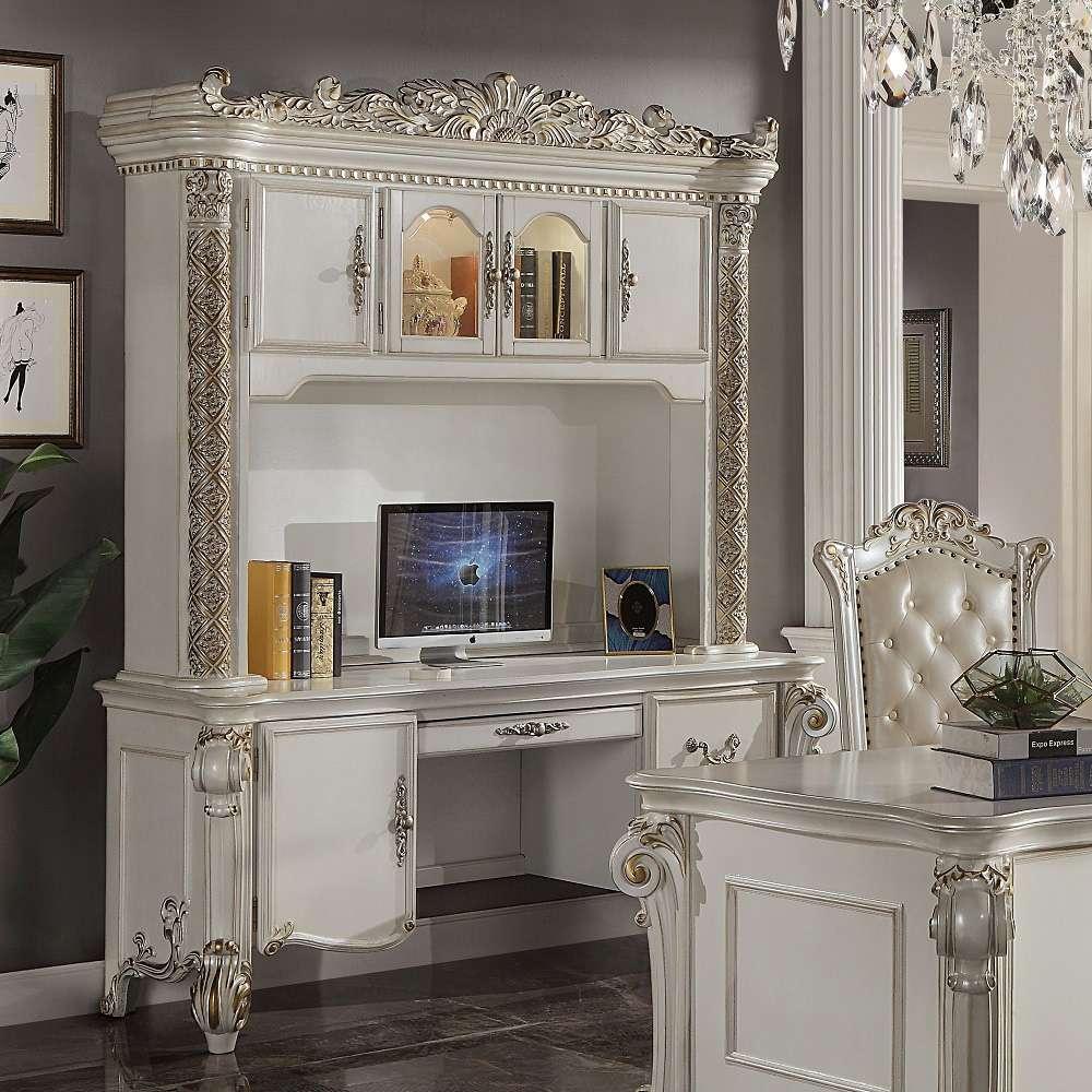 ACME Furniture - Vendome Computer Desk & Hutch - Antique Pearl - OF01519 view 2
