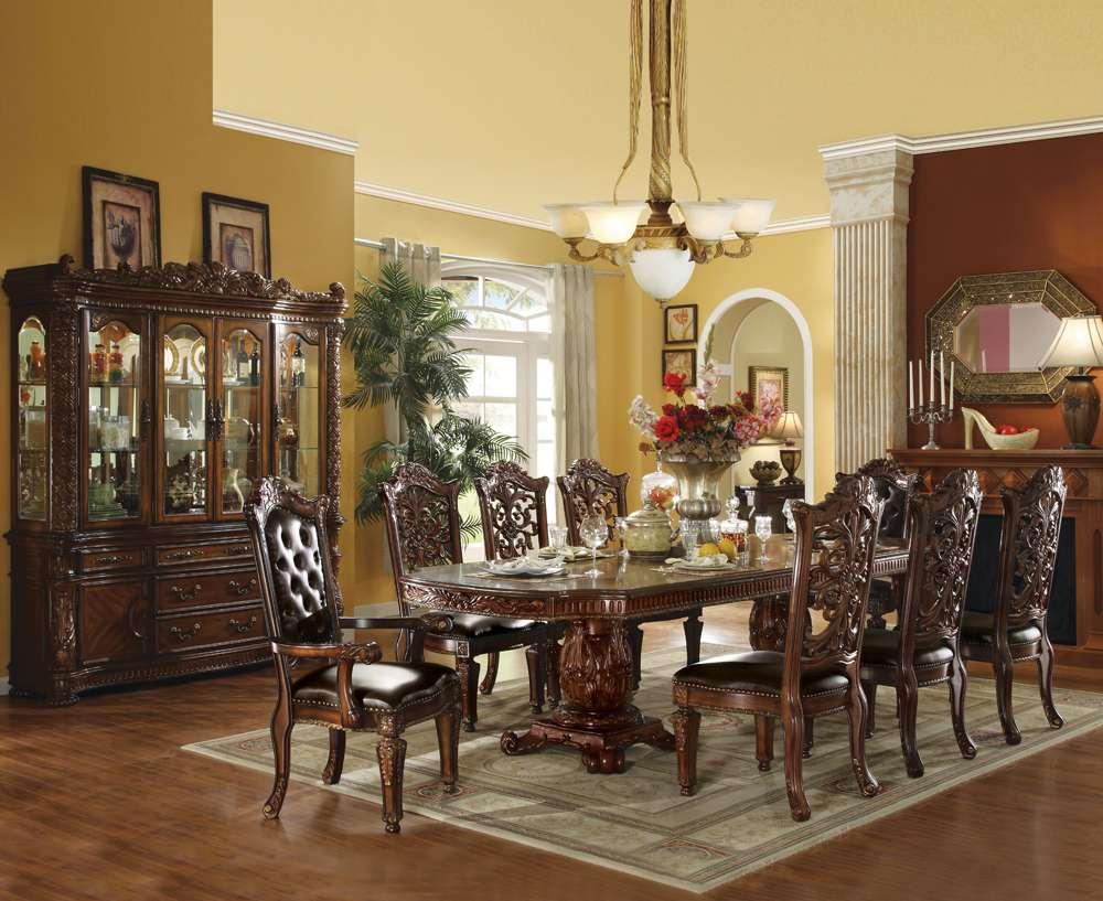 ACME Furniture - Vendome Dining Table w/Double Pedestal - 60000 view 4