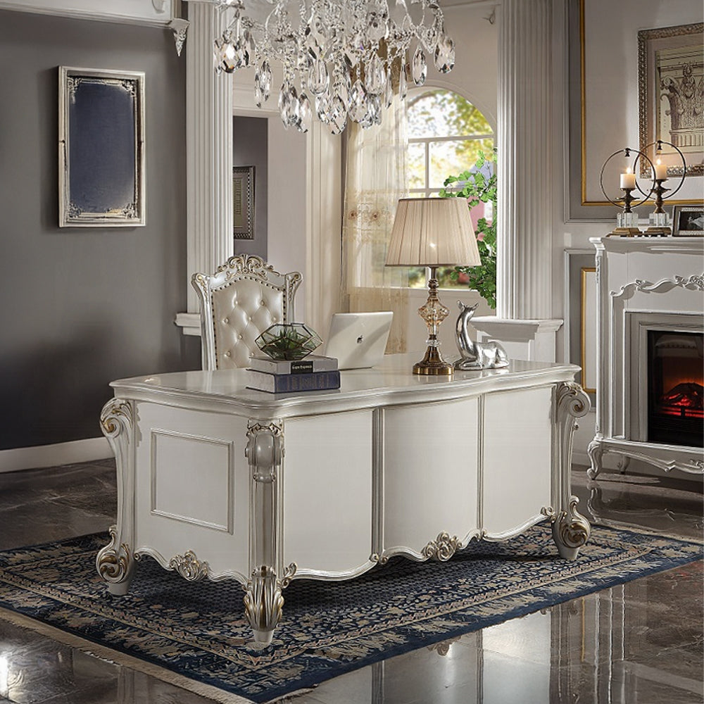 ACME Furniture - Vendome Executive Writing Desk - Antique Pearl - OF01517 view 4