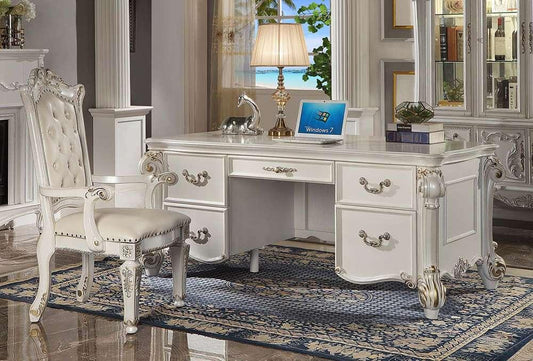 ACME Furniture - Vendome Executive Writing Desk - Antique Pearl - OF01517 veiw 1
