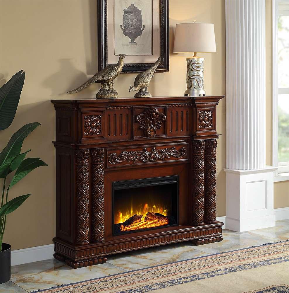 ACME Furniture - Vendome Fireplace - Cherry - AC01312 veiw 1