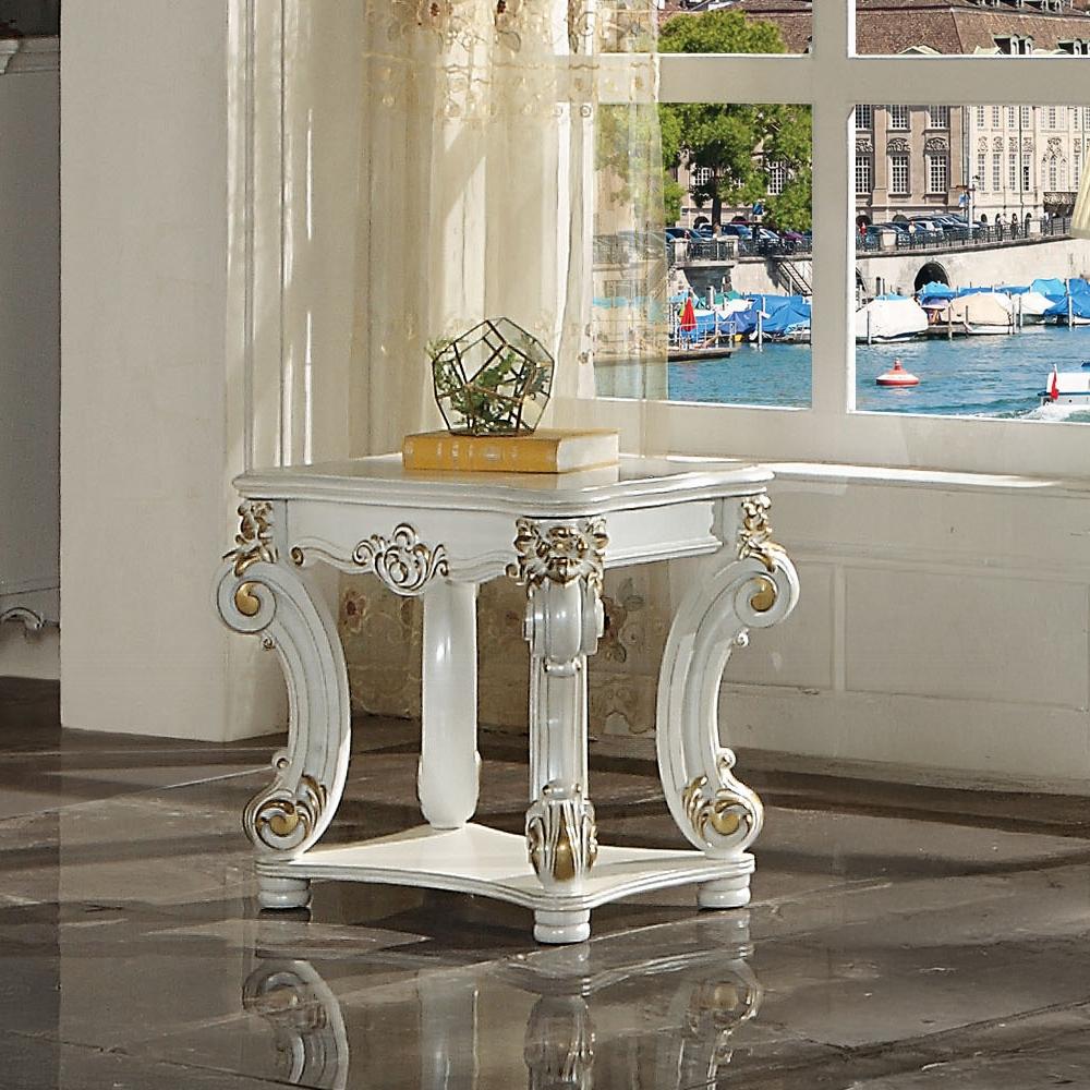 ACME Furniture - Vendome Side Table - Antique Pearl Finish - LV01527 veiw 7