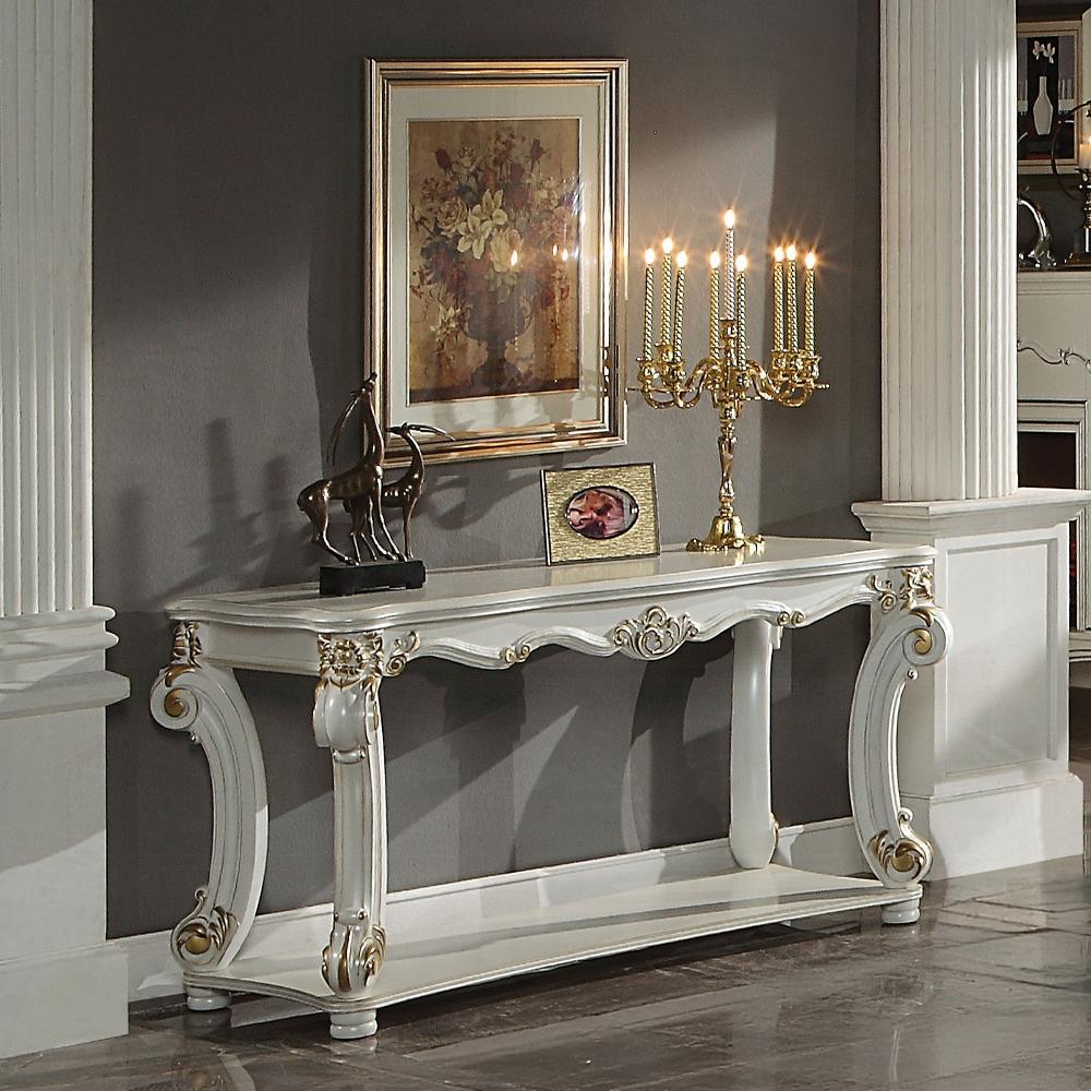 ACME Furniture - Vendome Sofa Table - Antique Pearl Finish - LV01528 veiw 9