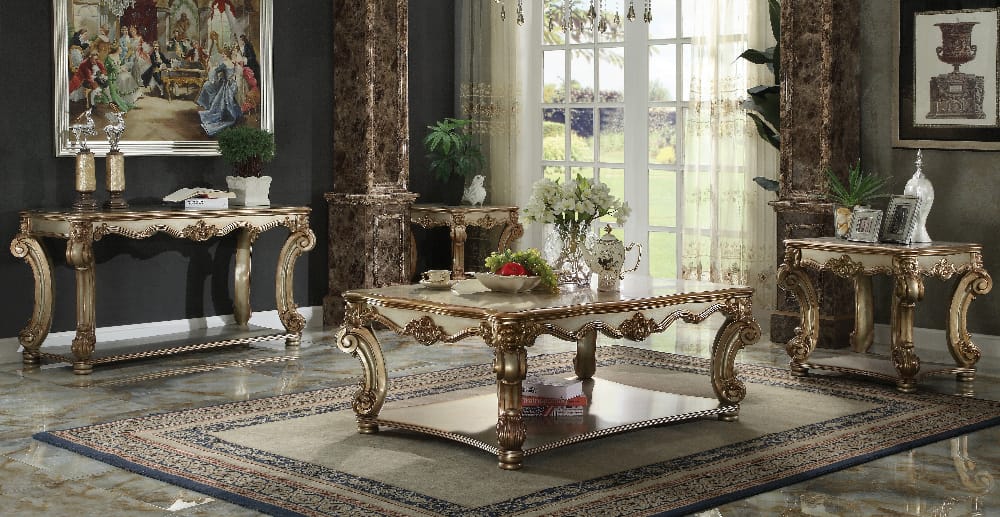 ACME Furniture - Vendome - Sofa Table - Gold Patina - 83002B view 3