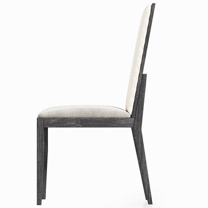 ACME Furniture - Venezia - Side Chair (Set of 2) - Gray Synthetic Leather & Gray - DN04716 view 2