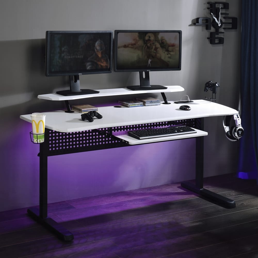 ACME Furniture - Vildre Gaming Table w/USB Port - 93134 view 6