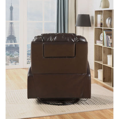 ACME Furniture - Waterlily - Motion Rocker Recliner w/Swivel - Brown Synthetic Leather - 59278A view 5