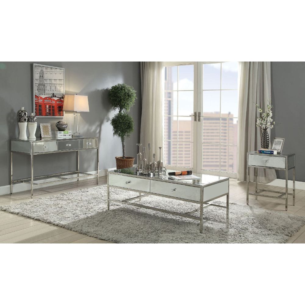 ACME Furniture - Weigela - Coffee Table - Mirrored & Chrome - 80555 view 2