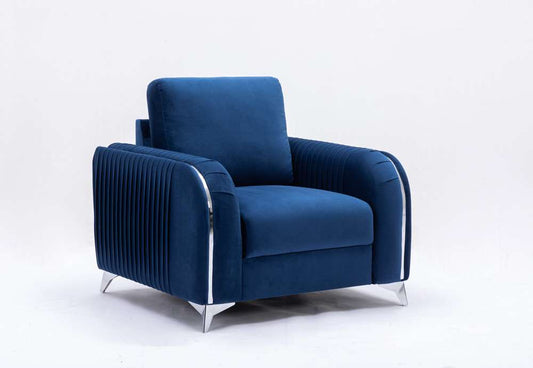 ACME Furniture - Wenona Chair - Blue Velvet - LV01776 veiw 1
